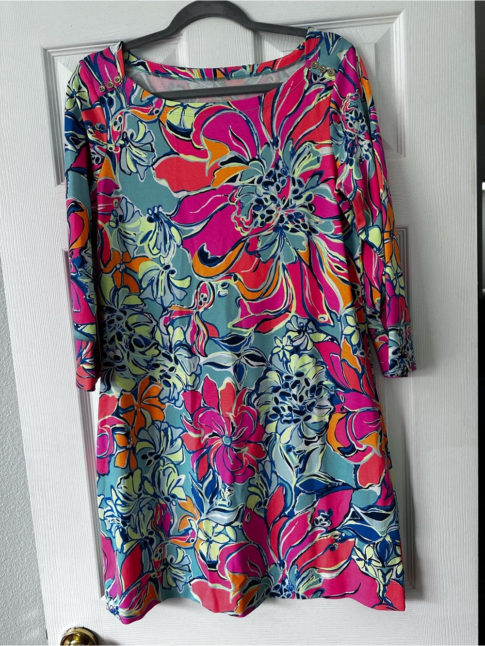 Lilly Pulitzer Pink Multi Floral Shift Dress
